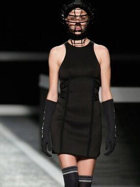 RARE Alexander Wang x HM collab Black mini dress size XS